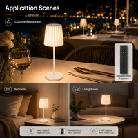 Lampe de table à LED tactile, lampe de lecture, IP65, lumière de nuit électrique moderne pour chambre à coucher, salon
