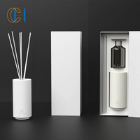 Bougeoir en céramique de luxe CH Décoration de la maison Bougies Ensembles de diffuseurs de bougies parfumées en céramique de marque privée personnalisée