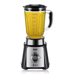 Extracteur de jus et mixeur ménager robuste en acier inoxydable 2-en-1 de 1,5 L avec 6 lames - Product Image 1