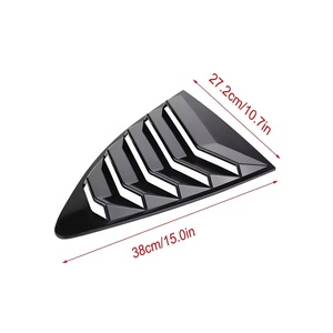 For GT86 for BRZ Body Part Gloss Black ABS <b>Plastic</b> Air Windshield Vent Cover Car Side Window - Product Image 2