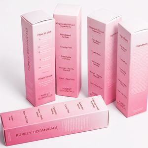 Custom Cosmetic Packaging Box Paperboard Carton for Makeup Texture Paper Box Gold Foil Stamping Custom Logo Wholesale - Product Image 4