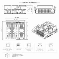 Módulos LED Cuadrados de Aluminio de Alta Calidad, 50000lm, 300W, IP67, Anticorrosión, para Iluminación Deportiva de Canchas de Tenis y Baloncesto