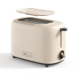 Bear <b>Toaster</b> DSL-C02K8 2-Slot Automatic Power Off Breakfast Maker Beige - Product Image 2