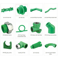 Vert blanc 25Mm 75Mm 4M 110Mm plomberie Ppr raccords de tuyauterie d'eau bride robinet coude croix Y réduction té réparation selle pinces