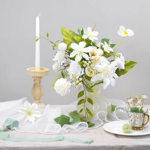 Rose en soie Combo Real Touch Faux fleur mélange <span class=keywords><strong>mariage</strong></span> Halloween fleurs artificielles boîte emballage pour bricolage Bouquets de mariée idées cadeaux - Product Image 1