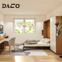 Lit escamotable moderne et élégant en bois Lit mural multifonctionnel Lit pliant avec rangement pour meubles de chambre à coucher