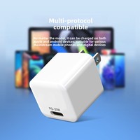 Cargador de teléfono móvil USB tipo C PD de 30W, adaptador de corriente CG01 de carga rápida para móvil, cargador de pared de carga rápida.