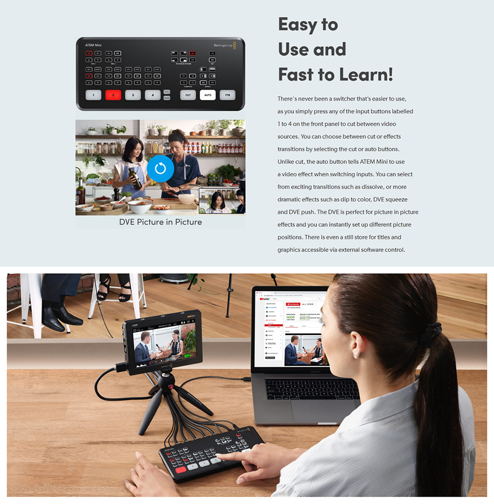 Blackmagic Design ATEM Mini Pro ISO - Live Stream Switcher