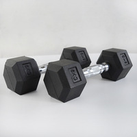 Ensemble d'haltères hexagonales recouvertes de caoutchouc de qualité supérieure, poids en fonte robustes de 1 à 50 kg pour le crossfit, la musculation, l'haltérophilie et l'entraînement