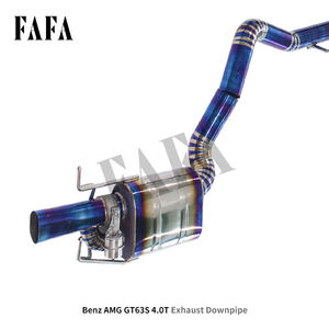 Para Mercedes Benz AMG <span class=keywords><strong>GT63S</strong></span> 4,0 T sistema de escape de titanio sección media y trasera válvula eléctrica silenciador de escape tubo de escape de coche - Product Image 4