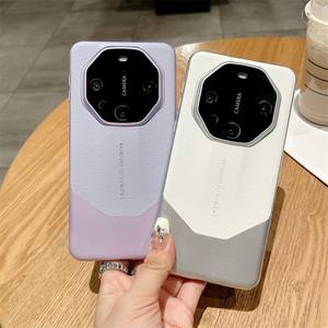 Mode PU cuir lentille protection étui arrière rigide pour Huawei <span class=keywords><strong>Mate</strong></span> 70 60 50 40 <span class=keywords><strong>30</strong></span> 30E 40E 50E <span class=keywords><strong>Pro</strong></span> RS <span class=keywords><strong>Pro</strong></span> + housse de protection complète - Product Image 2