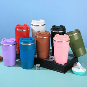 Vaso Térmico de Acero Inoxidable Skirton de 380ml/510ml, Doble Pared Aislada con Tapa, para Café, Oficina, Regalo, Camping, Senderismo - Product Image 2