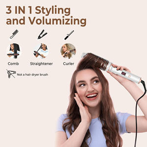 Nouvelle brosse lissante et bouclante multifonctionnelle portable à ions négatifs pour usage domestique, brosse thermique - Product Image 2