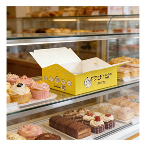 Caja de Papel para Pastel Personalizada y Colorida, Caja de Embalaje Desechable para Postres de Grado Alimenticio con Impresión de Logotipo para Panadería y Comida para Llevar - Product Image 4