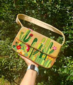 Nouvelle collection de sacs à main en soie perlée de style bohème indien pour femmes, sacs à main de luxe de créateurs, imperméables, écologiques, à motifs floraux - Product Image 3