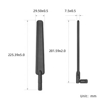 Antenne WiFi mobile 5G LTE double SIM pour agents de fabrication, 32 utilisateurs, sans fil 5G, omnidirectionnelle, gain 4.6, industrielle