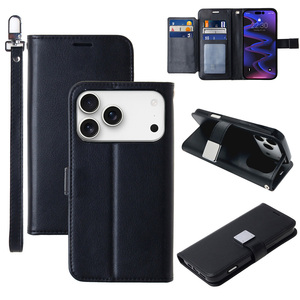 Funda Tipo Cartera con Anillo Magnético, Personalizable, de Piel Sintética de Lujo, a Prueba de Golpes, con Correa y Ranuras para Tarjetas, para Teléfonos Móviles - Product Image 1