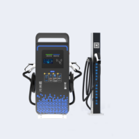 Nouvelle borne de recharge pour véhicules électriques à double pistolet 120 kW, montage au sol, station de recharge pour véhicules électriques 240 kW CC pour parking public CCS