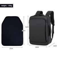 Mochila Oxford Unisex para Computadora, con Forro de Poliéster, Gran Capacidad, Doble Asa, Impermeable, Resistente a Terremotos