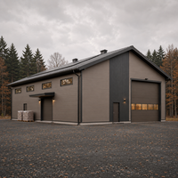 Entrepôt de stockage, atelier, bâtiment industriel, structure en acier préfabriquée, bâtiment métallique