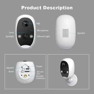 WIFI防水ナイトビジョン双方向オーディオインターネット接続2K解像度パンチルトバッテリーワイヤレスセキュリティシステム - Product Image 6