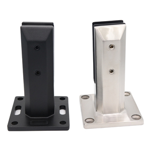 Balustrade <span class=keywords><strong>en</strong></span> verre à embouts montés sur béton Clôture de piscine <span class=keywords><strong>en</strong></span> acier inoxydable - Product Image 3