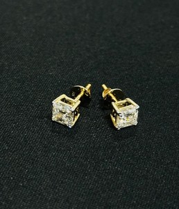 Luxe IGI SGL certifié VS1 clarté laboratoire diamants cultivés or Rose or argent plaqué boucles d'oreilles-cadeau de mariage approvisionnement en gros - Product Image 2