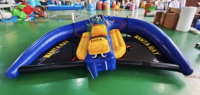 Bateau gonflable de ski nautique de haute qualité en forme de raie manta, certifié CE, 4,2 m de long x 3,6 m de large, couleur personnalisée