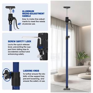 2 pièces Support télescopique en acier pour armoire, capacité 154 LB, 15-23 pouces, finition thermolaquée, verrouillage rapide, troisième <span class=keywords><strong>main</strong></span>, qualité industrielle/bricolage, OEM/ODM - Product Image 2