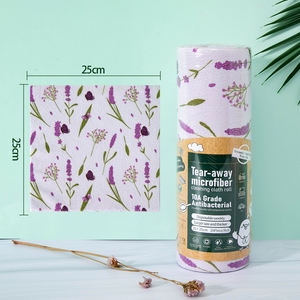 Rollo de Toallas de Microfibra Multiusos con Diseño de Lavanda, Absorbente, Reemplazable Semanalmente, para Limpieza de Cocina - Product Image 4