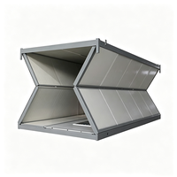 Casa Contenedor Prefabricada, Casa Contenedor Desmontable de 20FT 40FT, Edificio Modular de Acero de Ensamblaje Rápido para Oficina en Obra/Dormitorio, Aprobado por CE