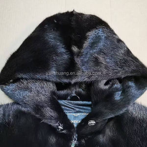 Giacca Invernale Calda da Uomo di Alta Qualità con Cappuccio in Pelliccia Personalizzata Vendita Diretta dalla Fabbrica <span class=keywords><strong>Cappotto</strong></span> in Vero <span class=keywords><strong>Visone</strong></span> Abbigliamento in Pelliccia - Product Image 5
