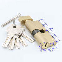 Cilindro de cerradura de latón de 70mm de alta calidad, llave de puerta de perfil europeo de doble apertura, aleación de Zinc compuesta de 60mm, mercado de cobre ABS de Oriente Medio