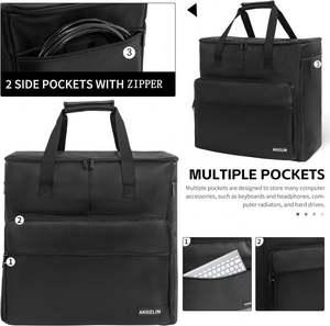 Sac de transport pour ordinateur portable de jeu de bureau, durable, double couche, sac de rangement pour ordinateur portable, sac de rangement pour ordinateur portable - Product Image 5