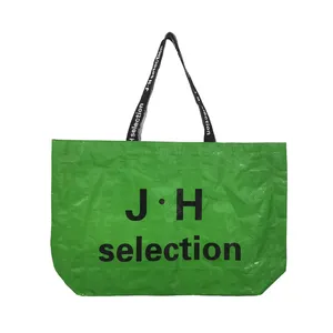 Loghi personalizzati Extra Large stampa impermeabile laminata riciclata Eco Friendly PP Tote Shopping Bags