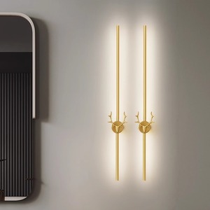 Minimalist Linear Wall Lamp Led <b>Light</b> 60Cm For Bedroom <b>Corridor</b> Background Lighting - Product Image 3