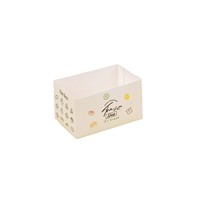 Boîte d'emballage pour sandwich rectangulaire personnalisée populaire avec revêtement UV, vente en gros, sans pliage, alimentaire