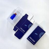 Boîtes en papier brillant ou mat recyclables personnalisées de qualité supérieure pour flacons de 2 ou 3 unités, emballage pour flacons de 2 ml, 3 ml, 10 ml et étiquette en vinyle