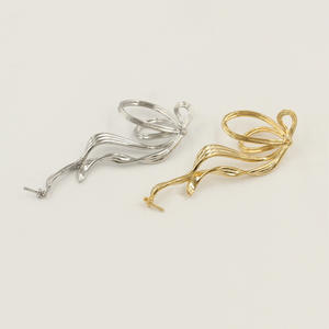 B4596 Boucles <span class=keywords><strong>d</strong></span>'oreilles en forme <span class=keywords><strong>d</strong></span>'arc de style tendance Boucles <span class=keywords><strong>d</strong></span>'oreilles à breloque bowknot Boucles <span class=keywords><strong>d</strong></span>'oreilles en <span class=keywords><strong>or</strong></span> et argent pour filles - Product Image 3