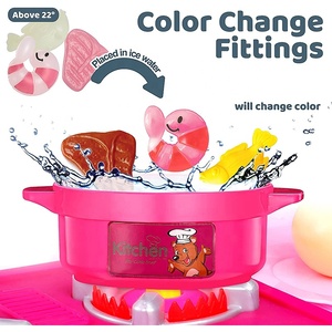 Set di 53 Pezzi Giocattoli da Cucina Accessori per Cucina Gioco di Ruolo Piccolo Cuoco Set con Cibo Finto per Bambini Giocattoli Montessori - Product Image 3