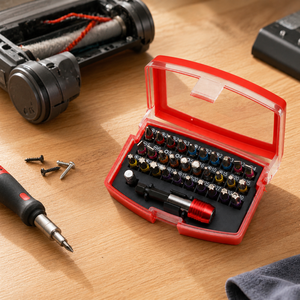 Ulica Kit Cacciavite a Cricchetto Esagonale da 32 Pezzi Fai-da-te, con Impugnatura in Acciaio Cromato, Personalizzabile, Supporto OEM, per Riparazioni, Punte a Taglio e Phillips - Product Image 5