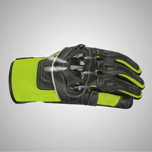 Gants de course en cuir confortables pour motards - Durables, imperméables, respirants, paume renforcée, fermeture de poignet réglable pour une sécurité accrue - Product Image 5