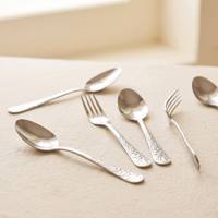 Ensemble de couverts de cuisine en acier inoxydable 18/0 durable de qualité supérieure, couteau, fourchette, cuillère, argenterie polie miroir pour hôtel et maison