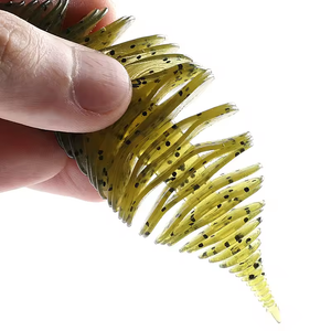 Señuelo de pesca de lombriz tipo Bellows Gill de 65mm, 70mm, 100mm, señuelo blando para pesca de lubina, cebo blando tipo larva - Product Image 4