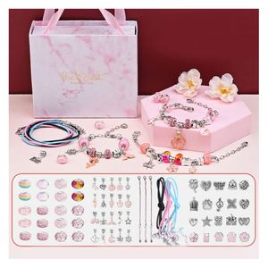 Bracelet de perles en vrac en gros breloques fournitures kit de bijoux de bricolage avec perles en acier inoxydable et accessoires de mode - Product Image 1