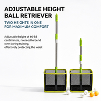 Ramasseur de balles de tennis de table professionnel portable, collecteur de balles de ping-pong en plastique à grande vitesse, capacité de 150 balles