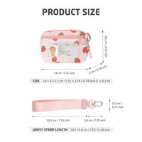 Dompet Koin Poliester Tahan Lama Unisex, Dompet Pendek Kecil dengan Resleting, Tempat Kartu, Gantungan Kunci, Tas Clutch