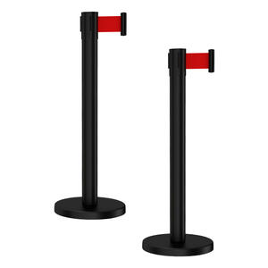 Resistente in acciaio inossidabile retrattile palo di controllo della folla pali di barriera eventi di coda candelieri barriere stradali - Product Image 1