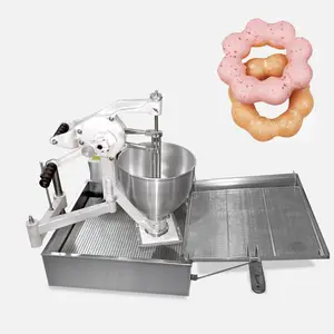 Pon De Ring Phong Cách Điện Tự Động Và Bán Tự Động Mini Donut Making Machine