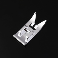 Pied presseur surjeteur à clipser en métal pour point droit, compatible avec les machines à coudre à tige basse Singer, Brother, Janome